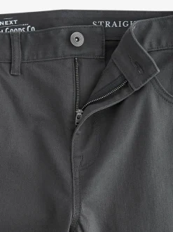 Charcoal Single Straight Fit Classic Stretch Jeans