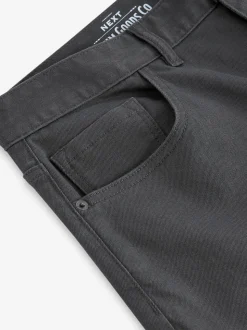 Charcoal Single Straight Fit Classic Stretch Jeans