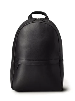 Charles Tyrwhitt Black Grain Leather Backpack