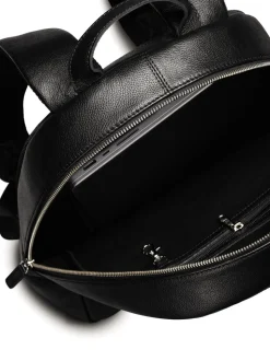 Charles Tyrwhitt Black Grain Leather Backpack