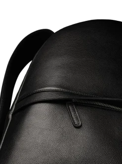 Charles Tyrwhitt Black Grain Leather Backpack