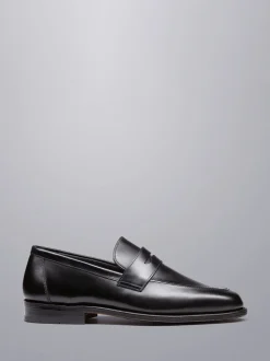 Charles Tyrwhitt Black Leather Saddle Loafers