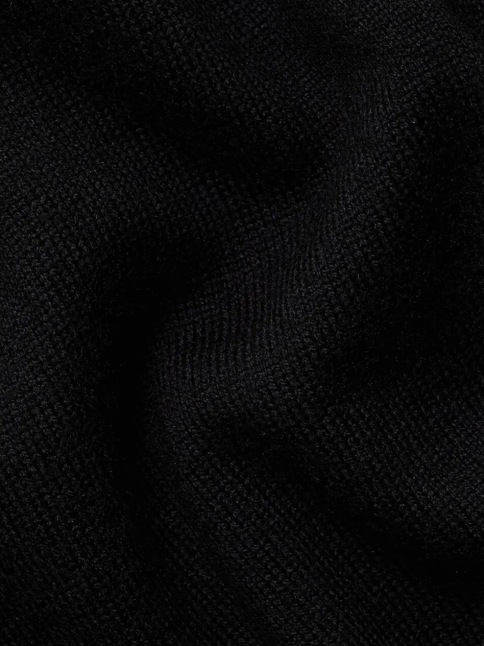 Charles Tyrwhitt Black Pure Merino Quarter Zip Jumper