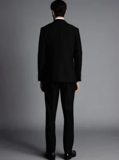 Charles Tyrwhitt Black Slim Fit Shawl Lapel Dinner Suit: Jacket