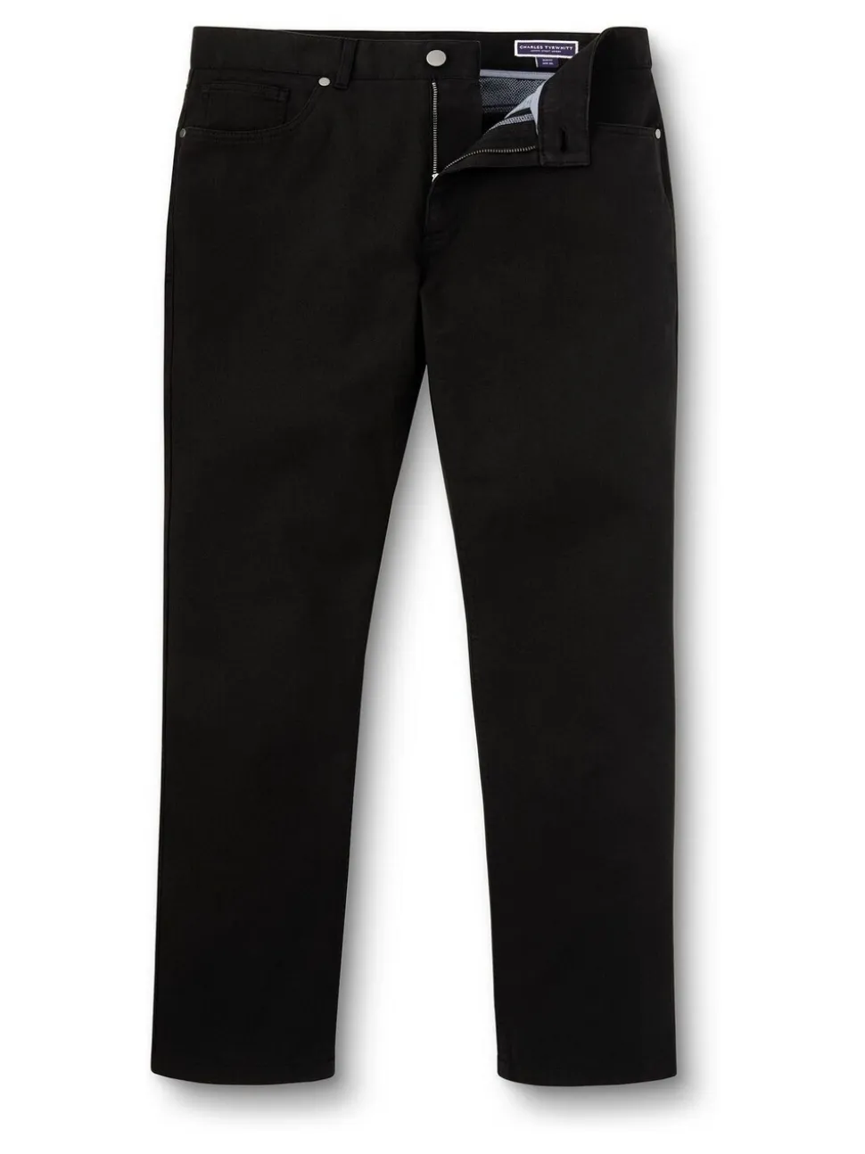 Charles Tyrwhitt Black Twill Classic Fit 5 Pocket Jeans