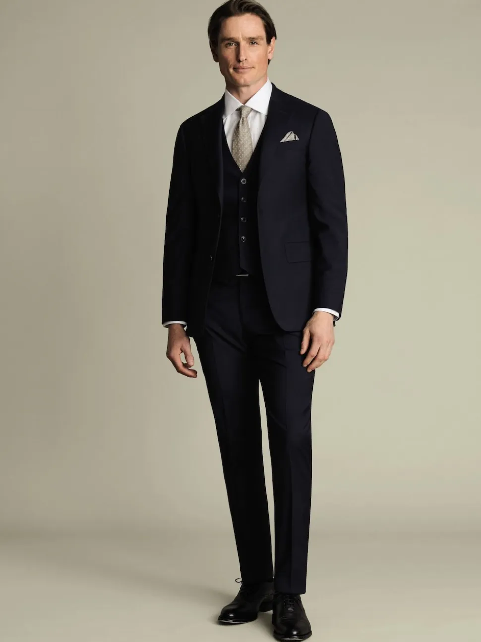 Charles Tyrwhitt Blue Adjustable Fit Italian Luxury Waistcoat