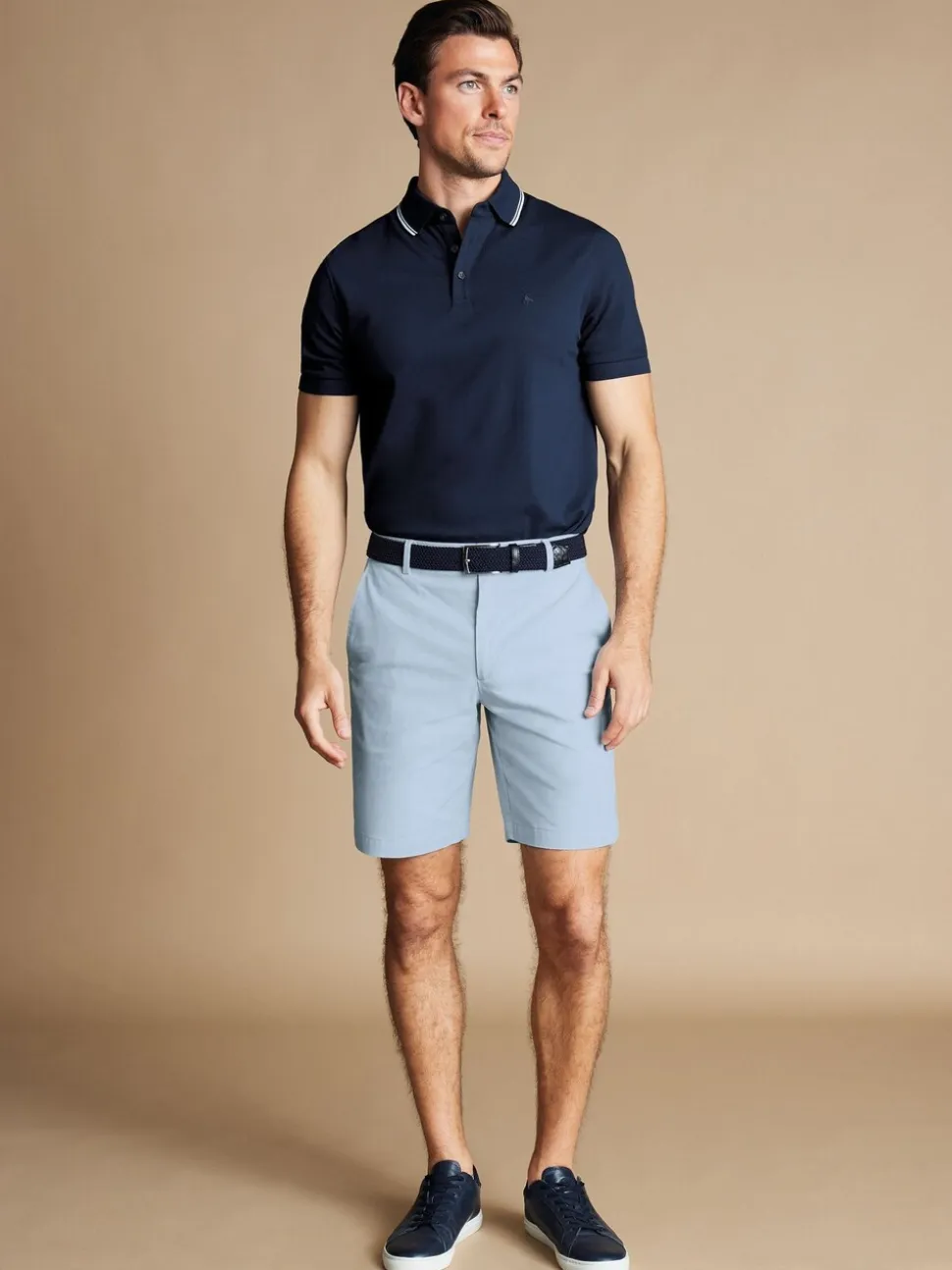 Charles Tyrwhitt Blue Cotton Shorts