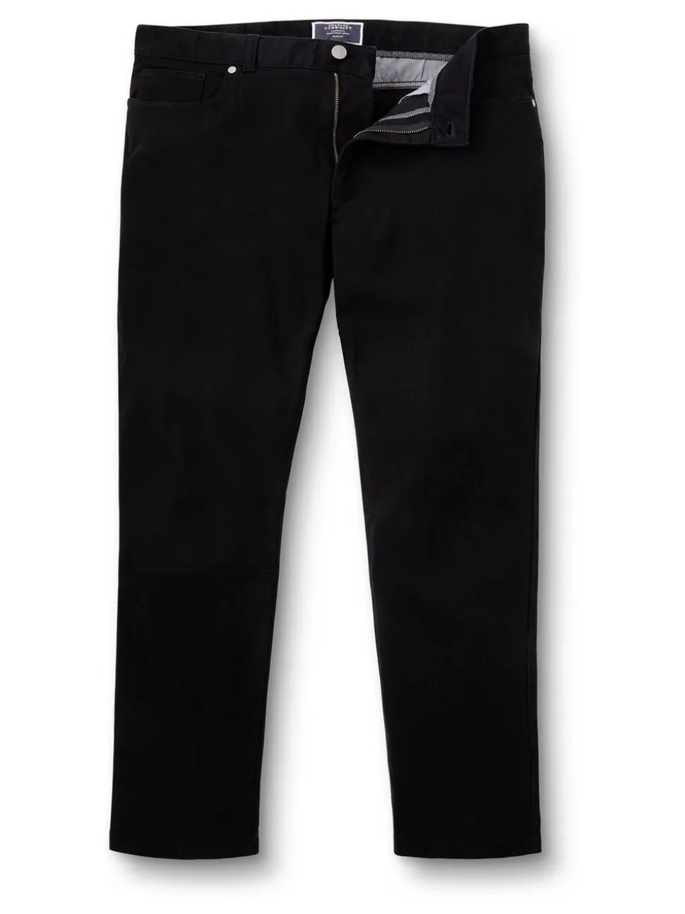 Charles Tyrwhitt Blue Dark Twill Slim Fit 5 Pocket Jeans
