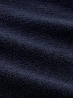 Charles Tyrwhitt Blue Merino Zip Neck Jumper