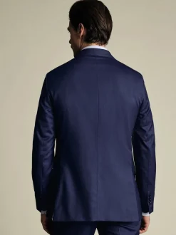 Charles Tyrwhitt Blue Slim Fit Sharkskin Slim Fit Jacket