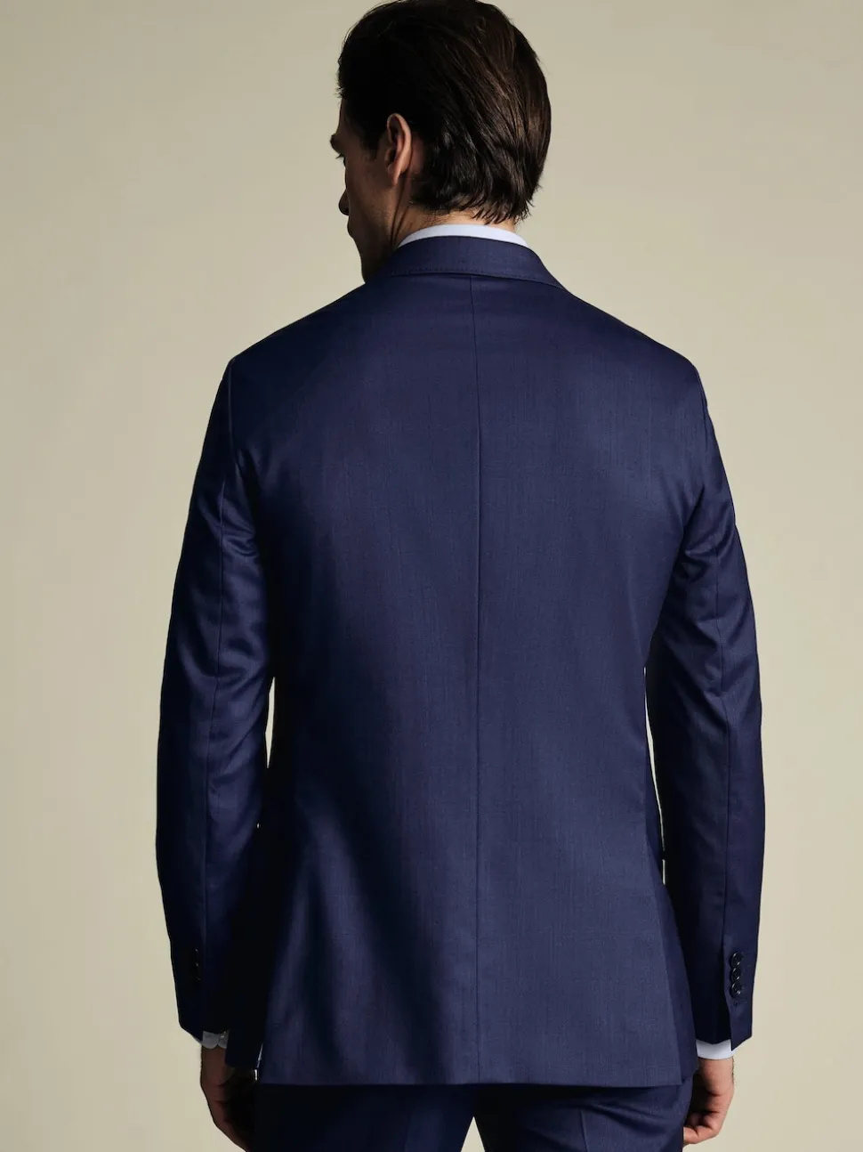 Charles Tyrwhitt Blue Slim Fit Sharkskin Slim Fit Jacket