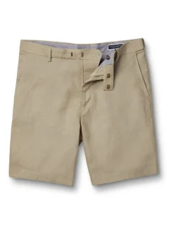 Charles Tyrwhitt Brown 100% Linen Shorts