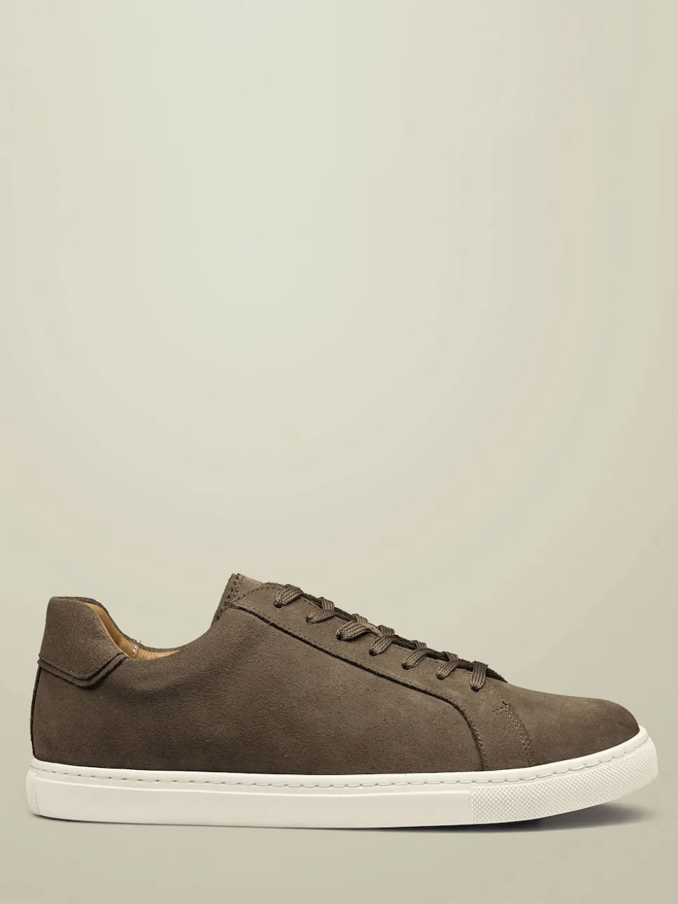 Charles Tyrwhitt Brown Chrome Suede Trainers