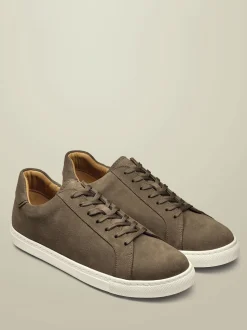 Charles Tyrwhitt Brown Chrome Suede Trainers
