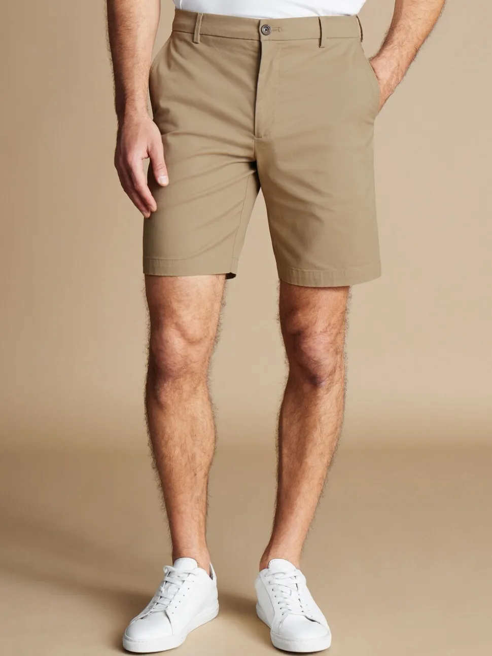 Charles Tyrwhitt Brown Cotton Shorts