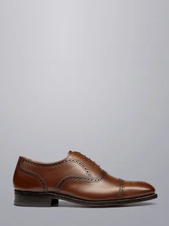 Charles Tyrwhitt Brown Leather Oxford Brogues Shoes