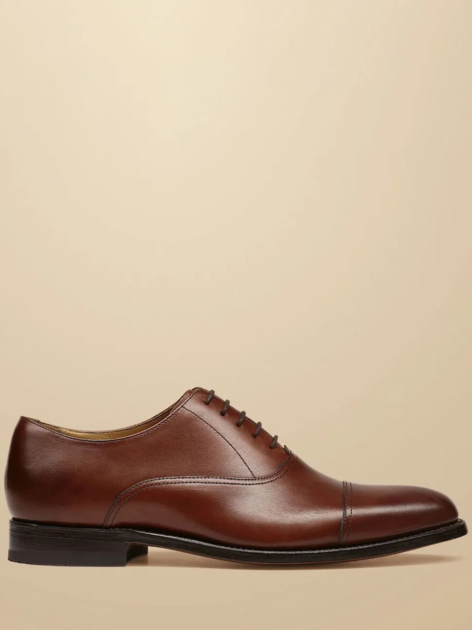 Charles Tyrwhitt Brown Leather Oxford Shoes
