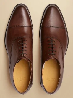 Charles Tyrwhitt Brown Leather Oxford Shoes