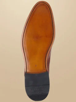 Charles Tyrwhitt Brown Leather Oxford Shoes