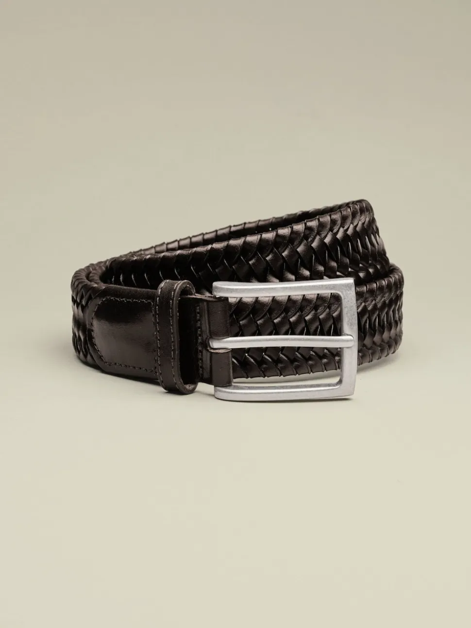 Charles Tyrwhitt Brown Made In England Leather Stretch Belt