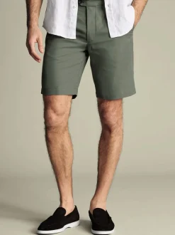 Charles Tyrwhitt Green Cotton Shorts