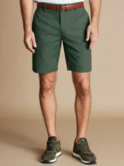Charles Tyrwhitt Green Cotton Shorts