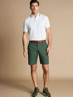 Charles Tyrwhitt Green Cotton Shorts