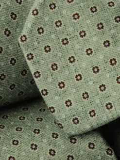 Charles Tyrwhitt Green Geo Wool Tie