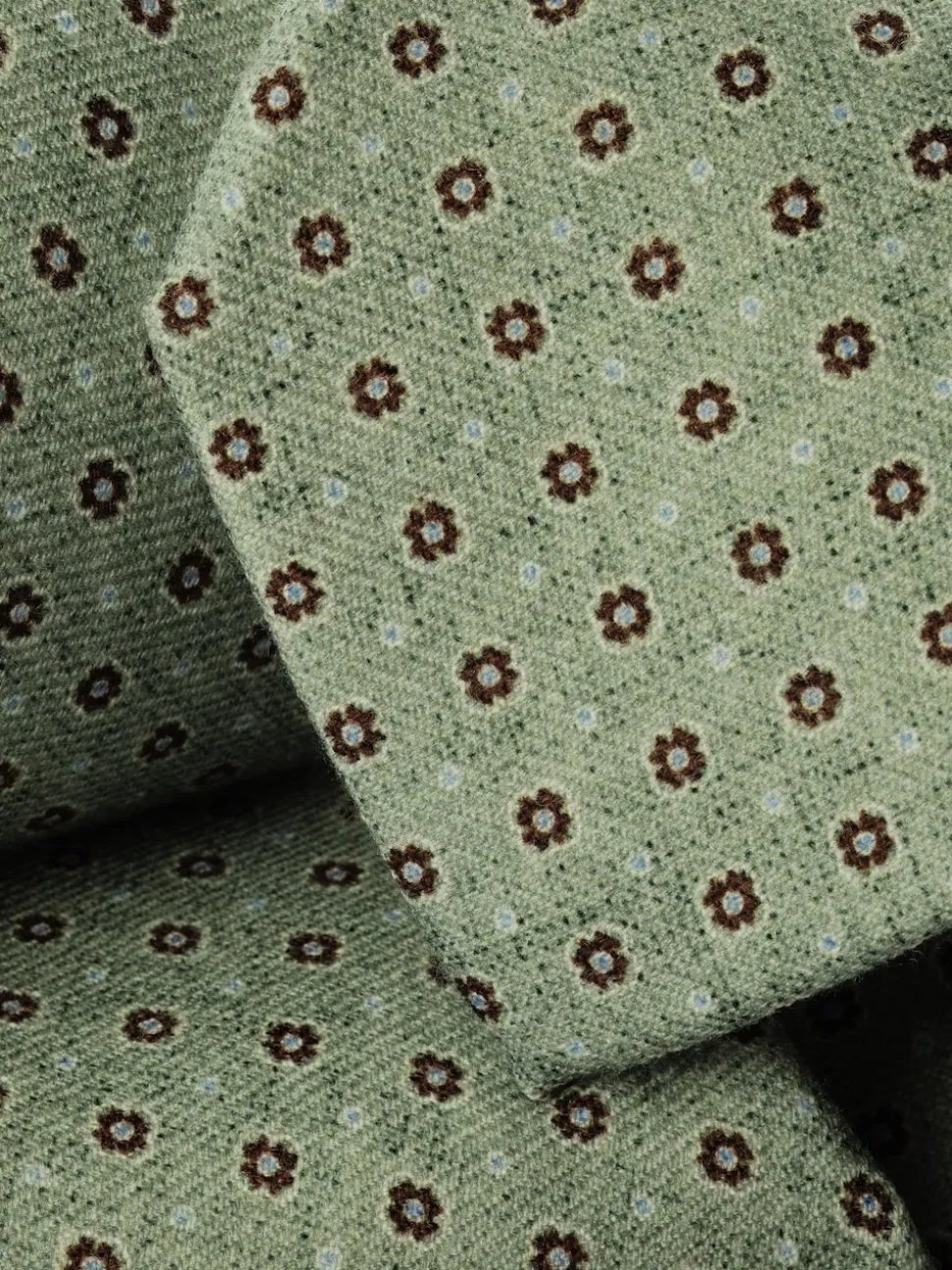 Charles Tyrwhitt Green Geo Wool Tie