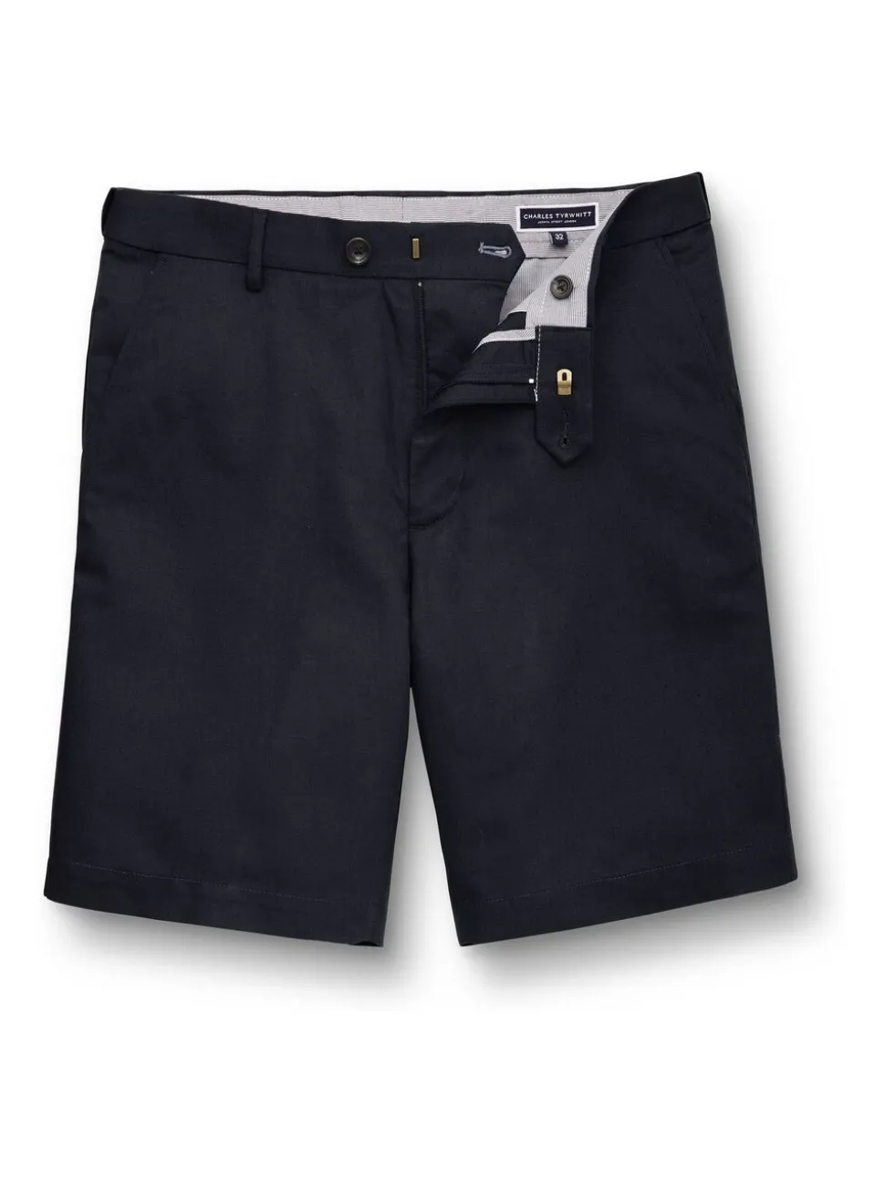 Charles Tyrwhitt Ink Blue Cotton Shorts