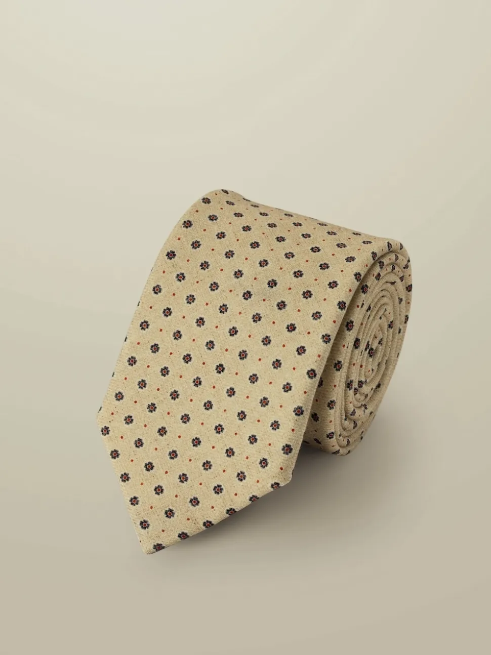 Charles Tyrwhitt Natural Geo Wool Ties