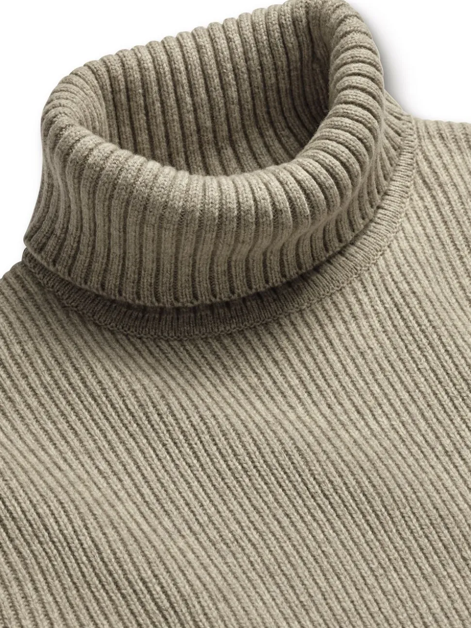 Charles Tyrwhitt Natural Chunky Merino Roll Neck Jumper