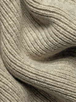 Charles Tyrwhitt Natural Chunky Merino Roll Neck Jumper