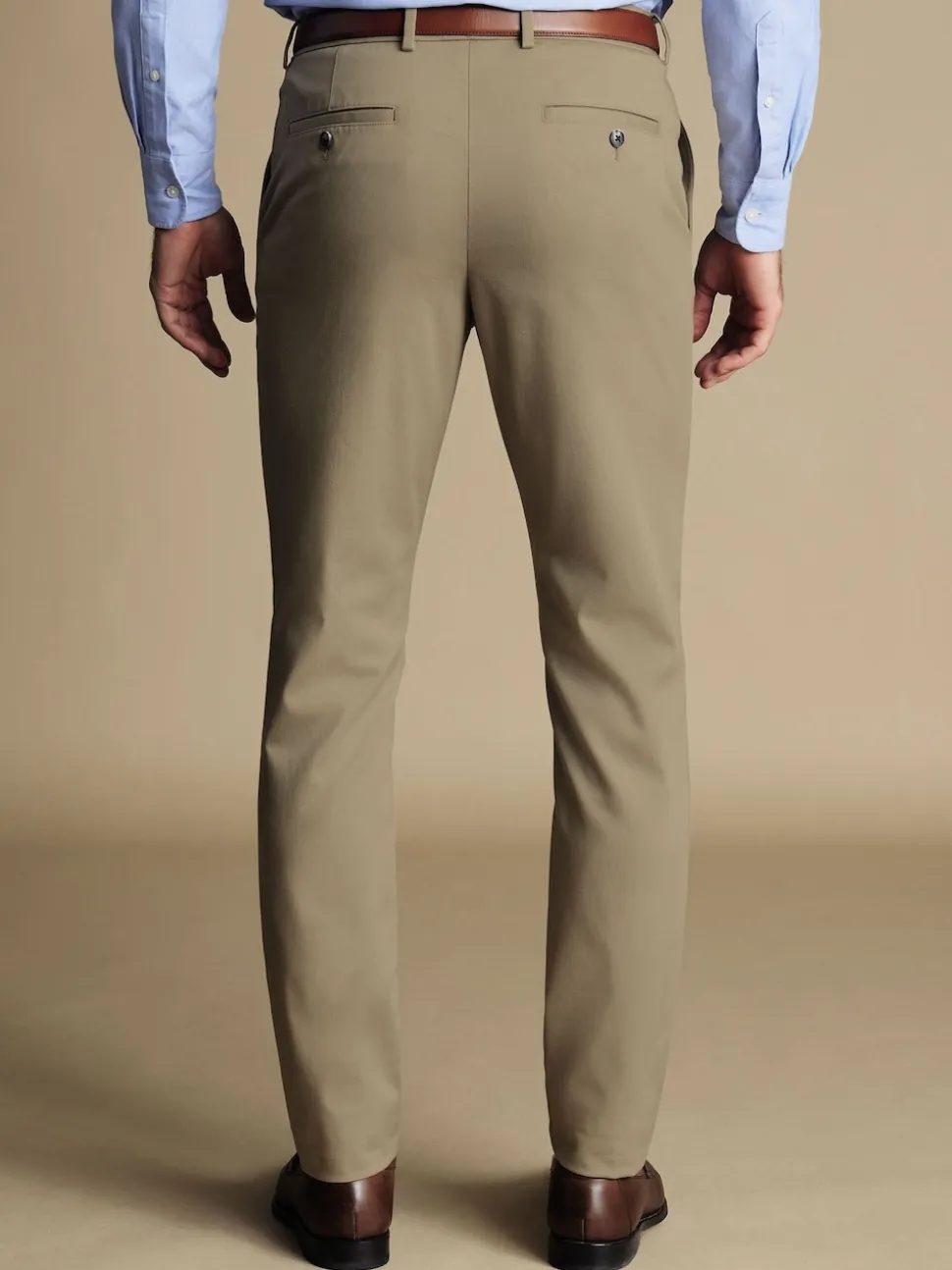 Charles Tyrwhitt Natural Slim Fit French Slim Fit Ultimate Non-iron Chinos