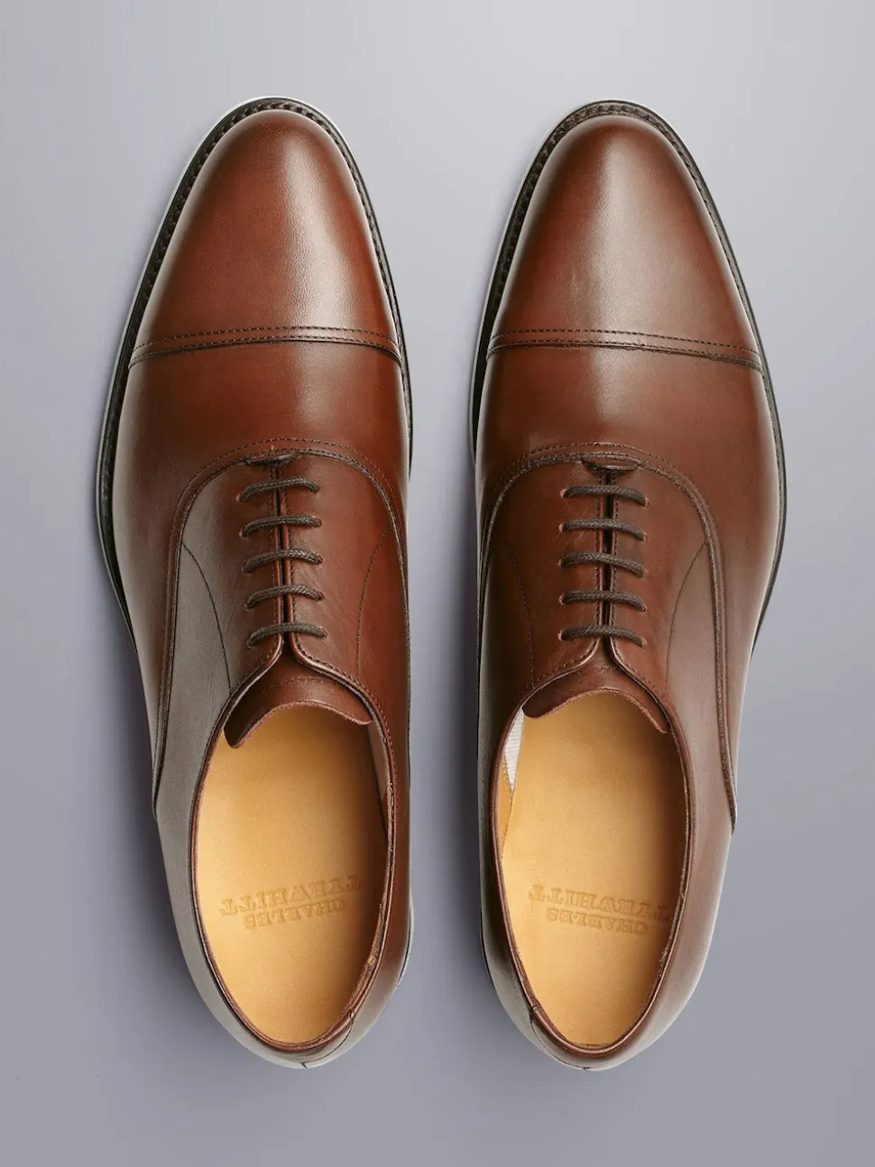 Charles Tyrwhitt Natural Leather Oxford Shoes