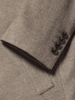 Charles Tyrwhitt Natural Pure Wool Overcoat