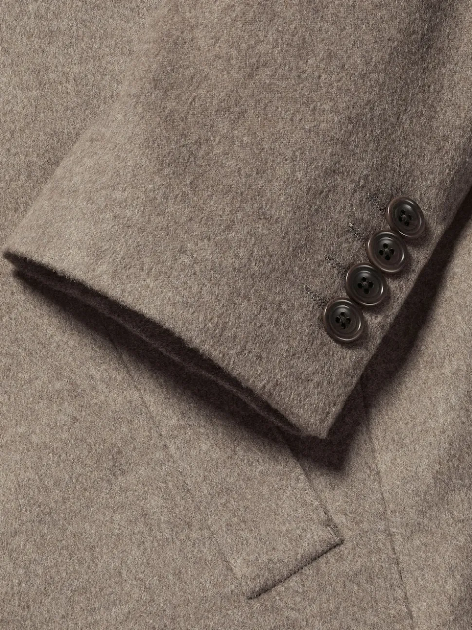 Charles Tyrwhitt Natural Pure Wool Overcoat