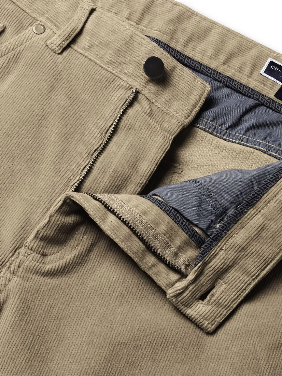 Charles Tyrwhitt Natural Slim Fit 5 Pocket Corduroy Jeans