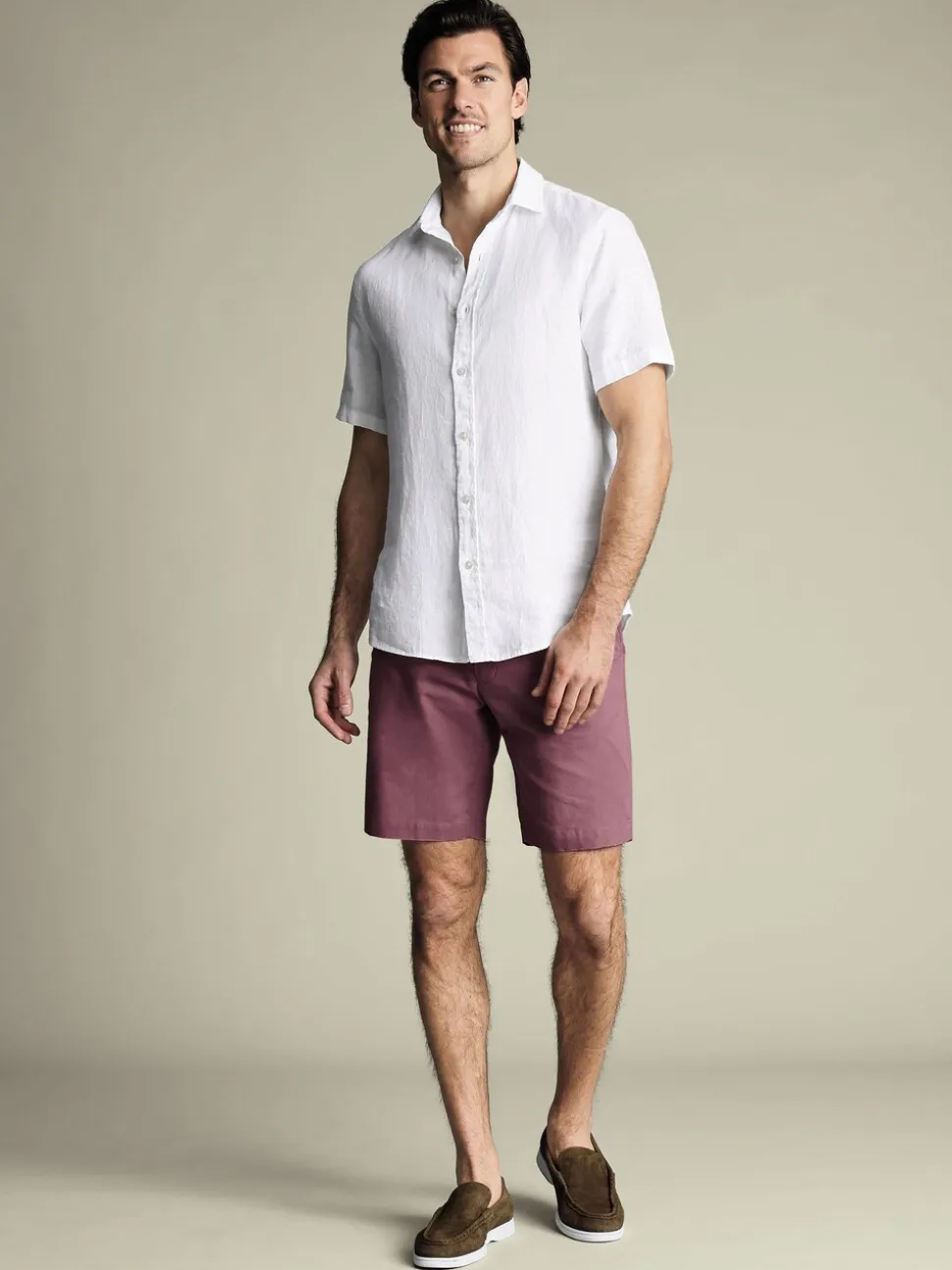 Charles Tyrwhitt Red Cotton Shorts