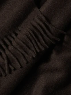 Charles Tyrwhitt Tan Brown Window Pane Check Cashmere Scarf