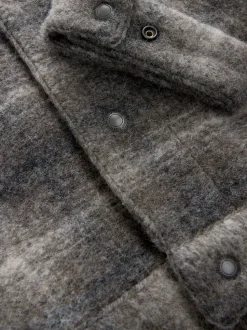 Check Borg Lined Trucker Jacket