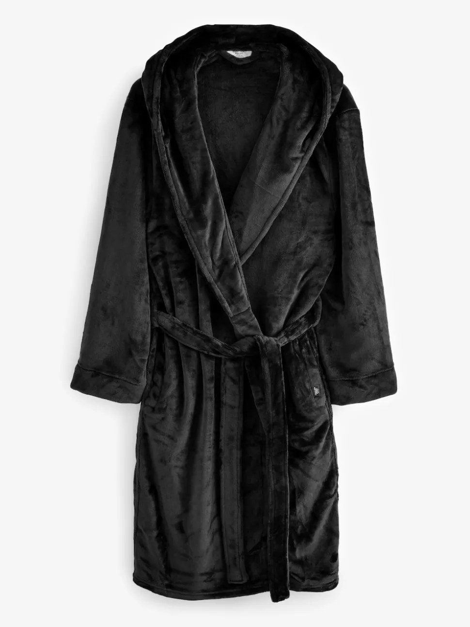 Chelsea Peers Black Fleece Dressing Gown