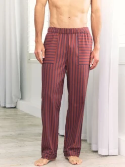 Chelsea Peers Blue Blurred Stripe Long Pyjama Bottoms