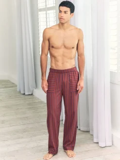 Chelsea Peers Blue Blurred Stripe Long Pyjama Bottoms