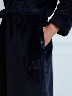 Chelsea Peers Blue Fleece Dressing Gown