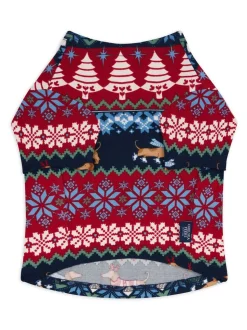 Chelsea Peers Blue Pet Christmas Dog Fair Isle Print Pyjama T-Shirt