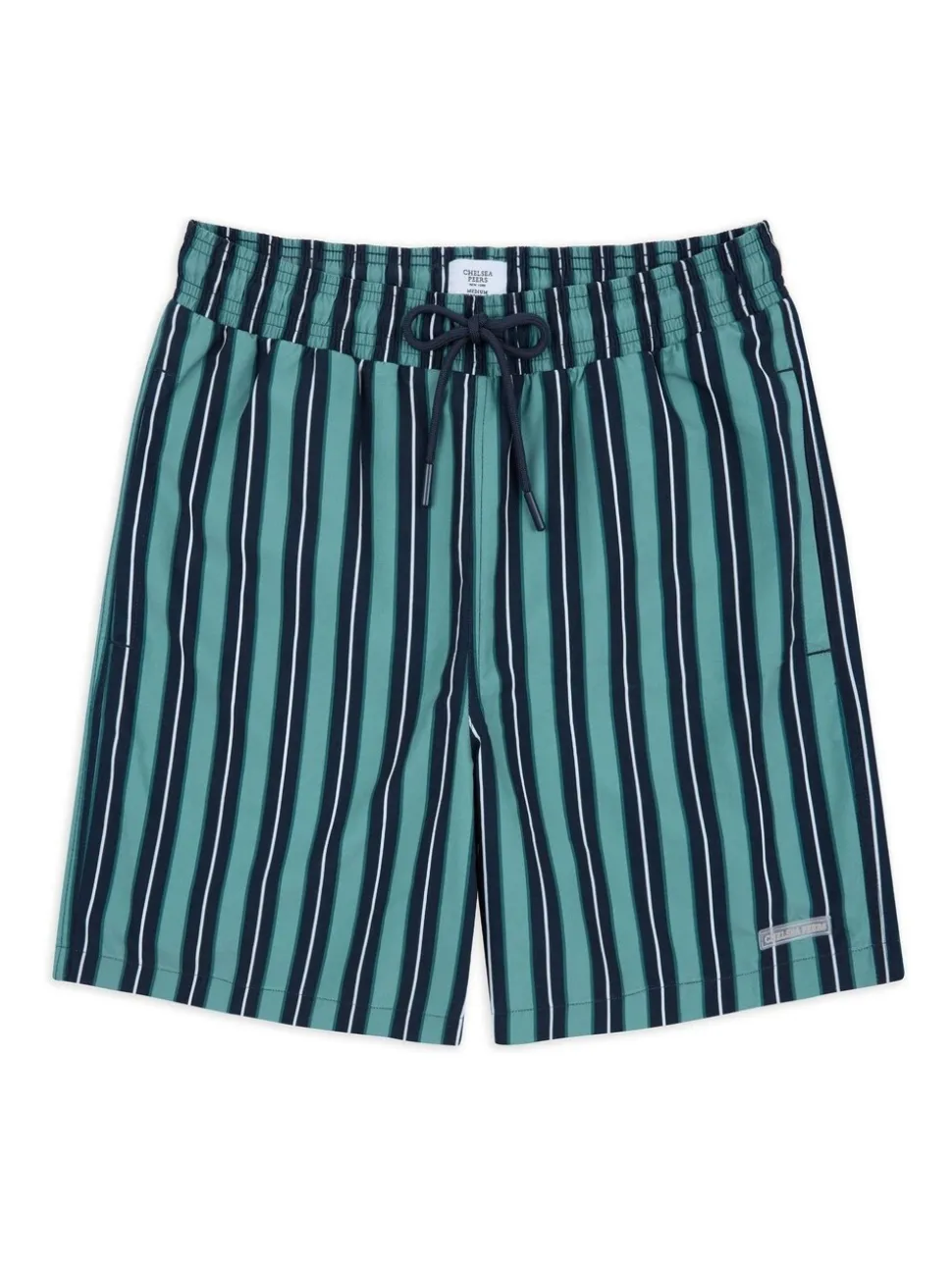 Chelsea Peers Blue Stripe Print Swim Shorts