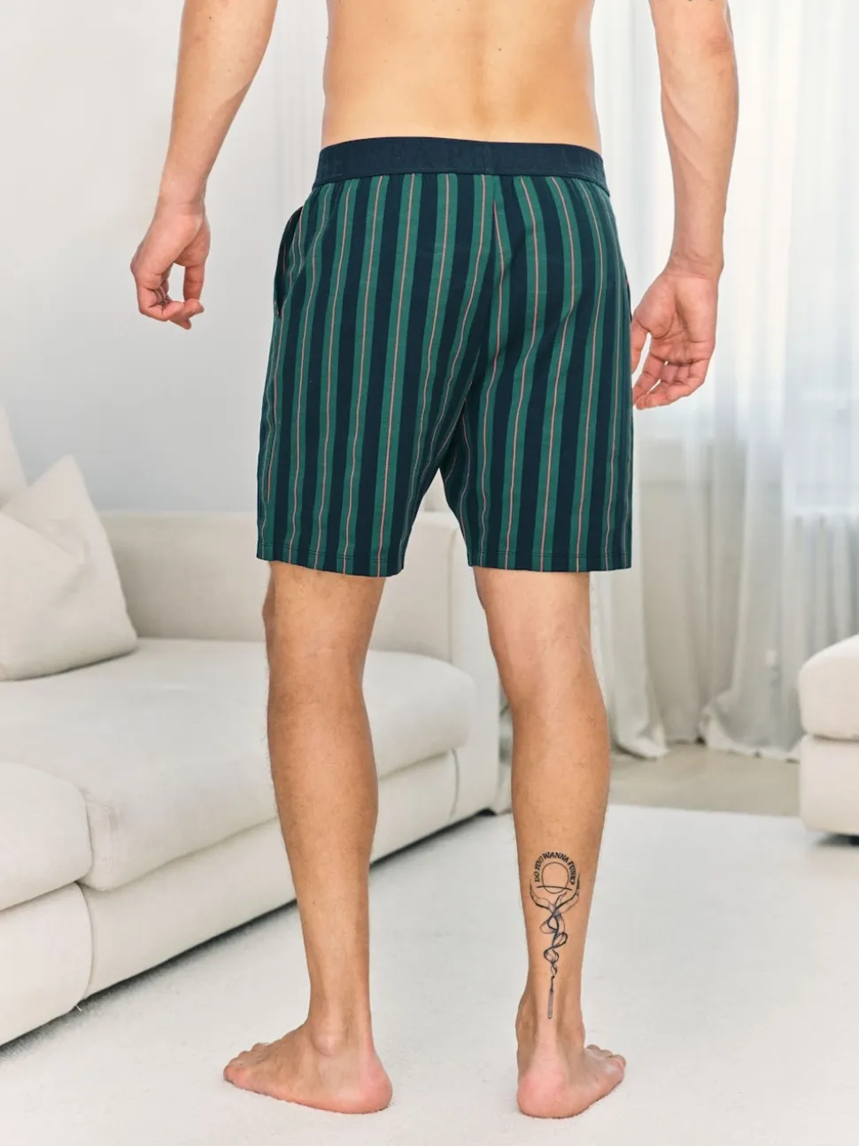 Chelsea Peers Blue Stripe Pyjama Shorts
