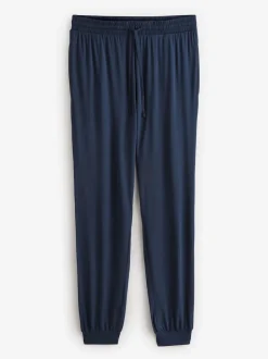 Chelsea Peers Blue TENCEL™ Modal Long Crew Neck Pyjama Set