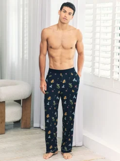 Chelsea Peers Blue Wild Dining Print Pyjama Bottoms